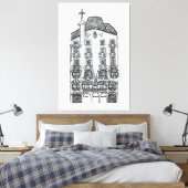 Casa Batllo Gaudi (Barcelona) キャンバスプリント (インサイチュ (寝室))