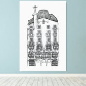 Casa Batllo Gaudi (Barcelona) キャンバスプリント (インサイチュ (ウッドフロア))