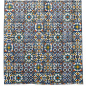 Casa Colorida Azulejo  シャワーカーテン (正面)