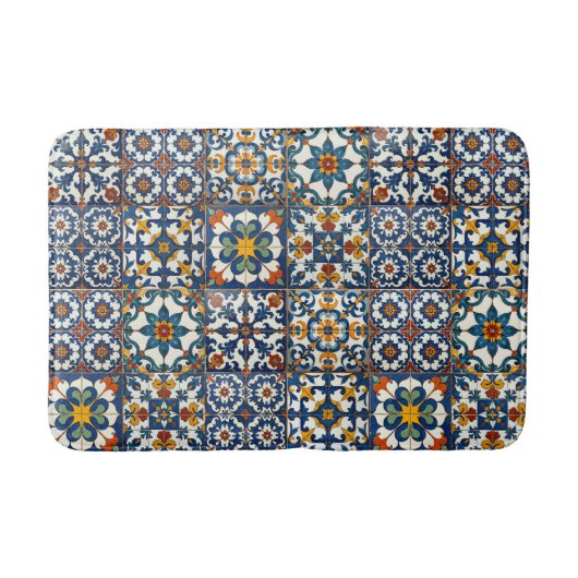 Casa Colorida Azulejo  バスマット (正面)