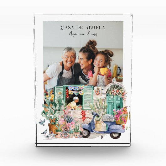 Casa de Abuela | Personalized Photo フォトブロック (正面)