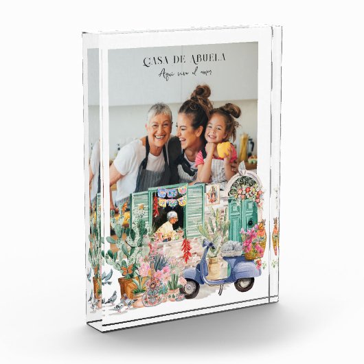 Casa de Abuela | Personalized Photo フォトブロック (左)