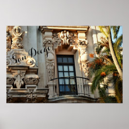 Casa del Prado、Balboa Park、サンディエゴ、カリフォルニア ポスター