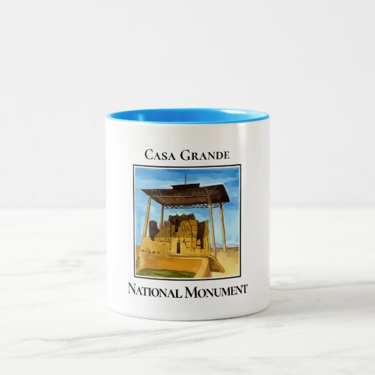 Casa Grande National Monument Arizona ツートーンマグカップ (中央)