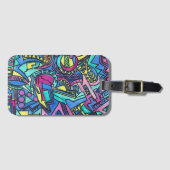 Casa Mia-Hand Painted Abstract Art ラゲッジタグ (正面横)