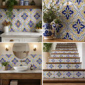 Casa Valencia Amber Medallion Mediterranean タイル