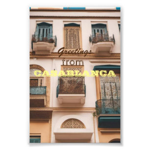 CASABLANCAからの挨拶 フォトプリント