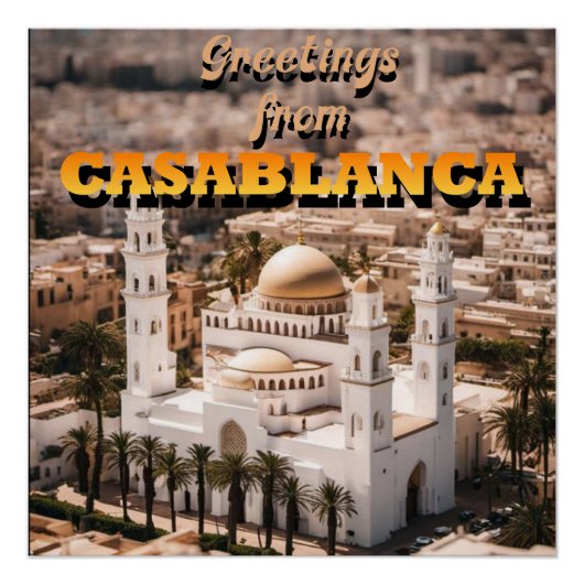 CASABLANCAからの挨拶 ポスター (正面)