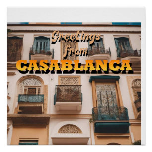 CASABLANCAからの挨拶 ポスター