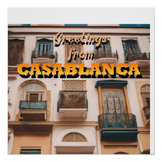 CASABLANCAからの挨拶 ポスター (正面)