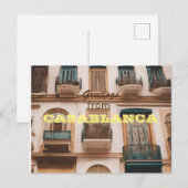 CASABLANCAからの挨拶 ポストカード (正面/裏面)