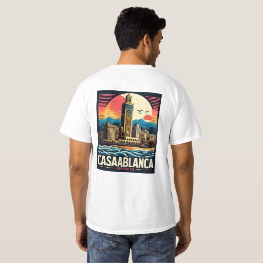 Casablanca Cityscape Tシャツ (裏面フル)