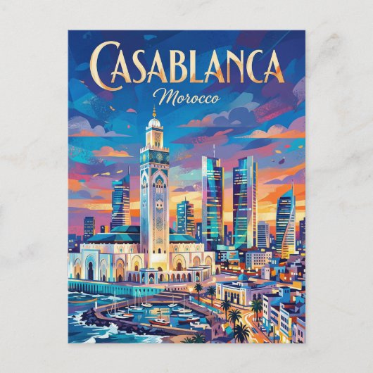 Casablanca Finance City Morocco ポストカード (正面)