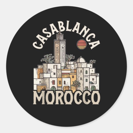 casablanca morocco  ラウンドシール (正面)