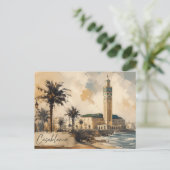 Casablanca Morocco Vector-Hassan 2 mosque ポストカード (スタンド正面)