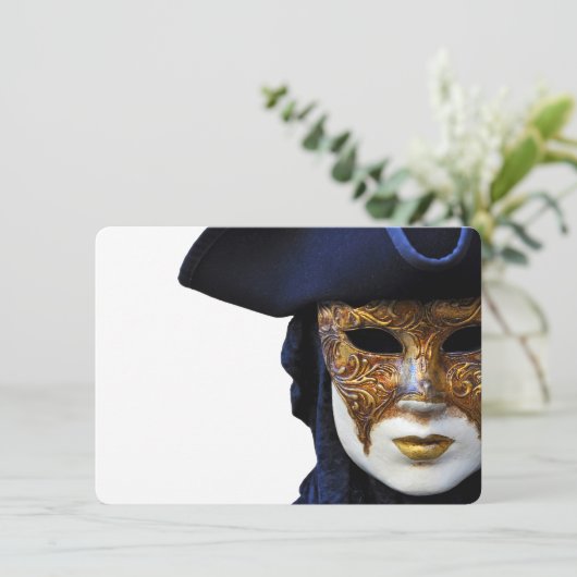 Casanovaベニスのカーニバルの劇場のマスクの招待状 招待状 (スタンド正面)