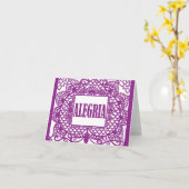 CasaQ Papel Picadoのメッセージカード カード (黄色い花)