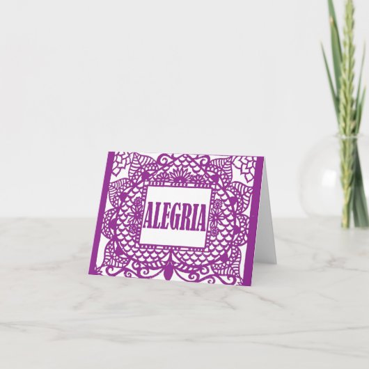 CasaQ Papel Picadoのメッセージカード カード (正面)