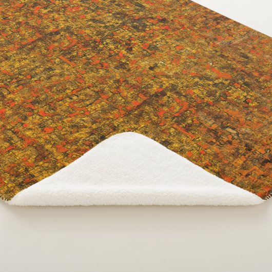 Casca de arvore virtual, com tons de living coral シェルパブランケット (3/4)