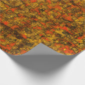 Casca de arvore virtual, com tons de living coral ラッピングペーパー (角)