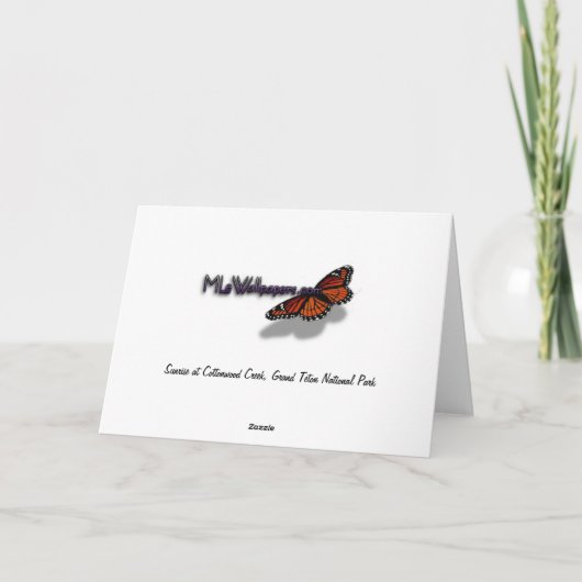 Cascade Creek at Grand Teton カード (裏面)