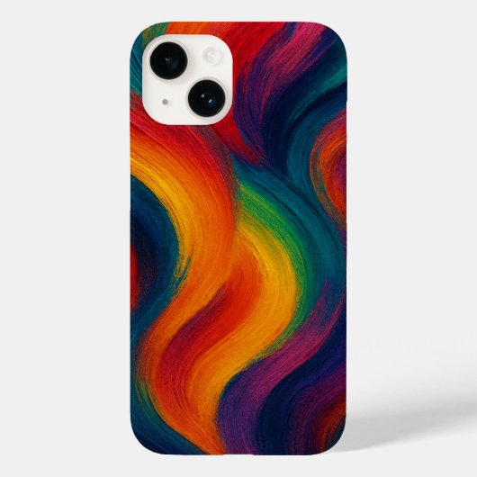 Cascade iPhoneケース – Painterly 鮮やか Art Gift Case-Mate iPhoneケース (裏面)