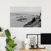 Cascade Locks on the Columbia River Photograph ポスター (ホームオフィス)