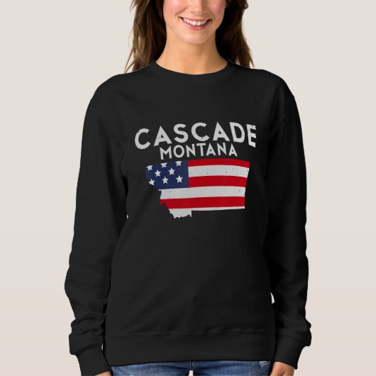 Cascade Montana USA State America Travel Montanan スウェットシャツ (正面)