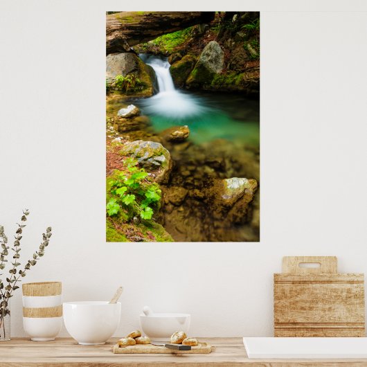 Cascade on Hare Creek, California ポスター (キッチン)