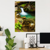 Cascade on Hare Creek, California ポスター (ホームオフィス)