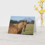 Cascade Range | Chestnut Horse カード (黄色い花)