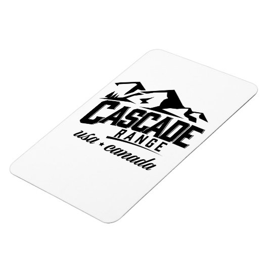 Cascade Range USAカナダのロゴ。 マグネット (左側)
