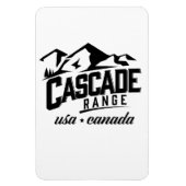 Cascade Range USAカナダのロゴ。 マグネット (縦)