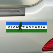 Cascadiaのサスカッチのバンパーステッカー バンパーステッカー (車上)