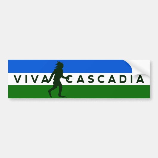 Cascadiaのサスカッチのバンパーステッカー バンパーステッカー (正面)