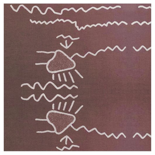Cascadiaの絵画図表ブラウン ファブリック (クローズアップ)