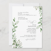 Cascading GreeneryエレガントのWebサ結婚イト 招待状 (正面)