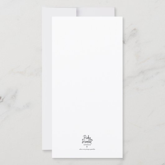 Cascading Heart Valentine's Day Card (裏面)