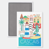 Cascais，ポルトガル冷凍機磁石 マグネット (正面/裏面)