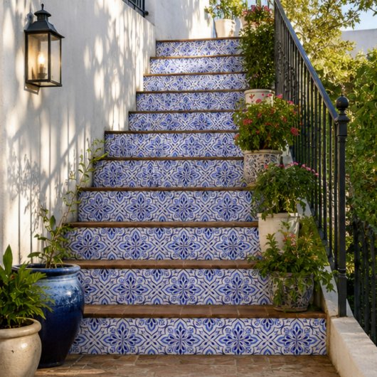 Cascais Elegance Delicate Blue Mediterranean タイル