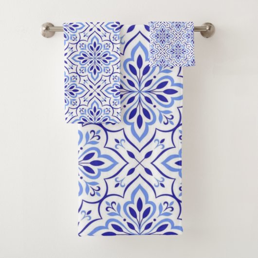 Cascais Elegance Delicate Blue Mediterranean バスタオルセット (インサイチュ)