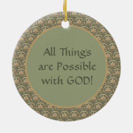 Casciaのセントリタ(M 015)円形 セラミックオーナメント