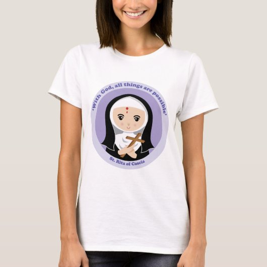CasciaのSt.リータ Tシャツ (正面)