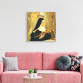 CasciaのSt. RitaとThorns Angelの王冠 キャンバスプリント (インサイチュ (リビング))