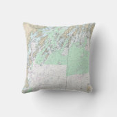 Cascoベイの航海の図表13290 クッション (裏面)