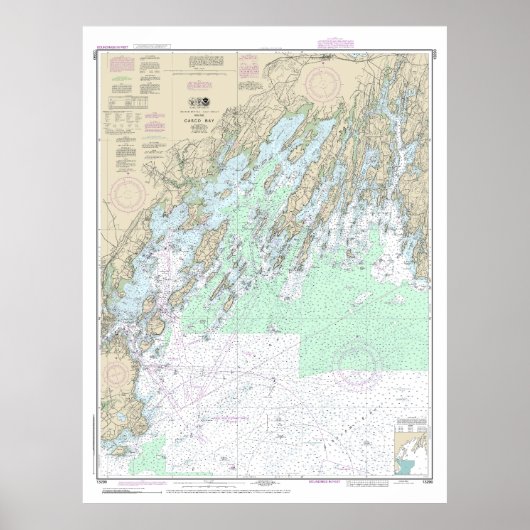 Cascoベイの航海の図表13290 ポスター (正面)