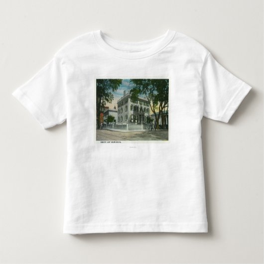 Casco湾の城砦のアレン公園の眺め トドラーTシャツ (正面)
