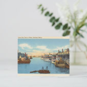 Casco Bay Fleet、Warf、ポートランド、メイン ポストカード (スタンド正面)