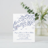 Casco Bay Maine Map日付を保存 セーブザデート (スタンド正面)