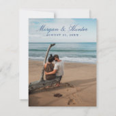 Casco Bay Maine Map日付を保存 セーブザデート (裏面)